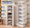 Organizador de Zapatos Acrílico Plegable 6 Niveles - Ahorra Espacio